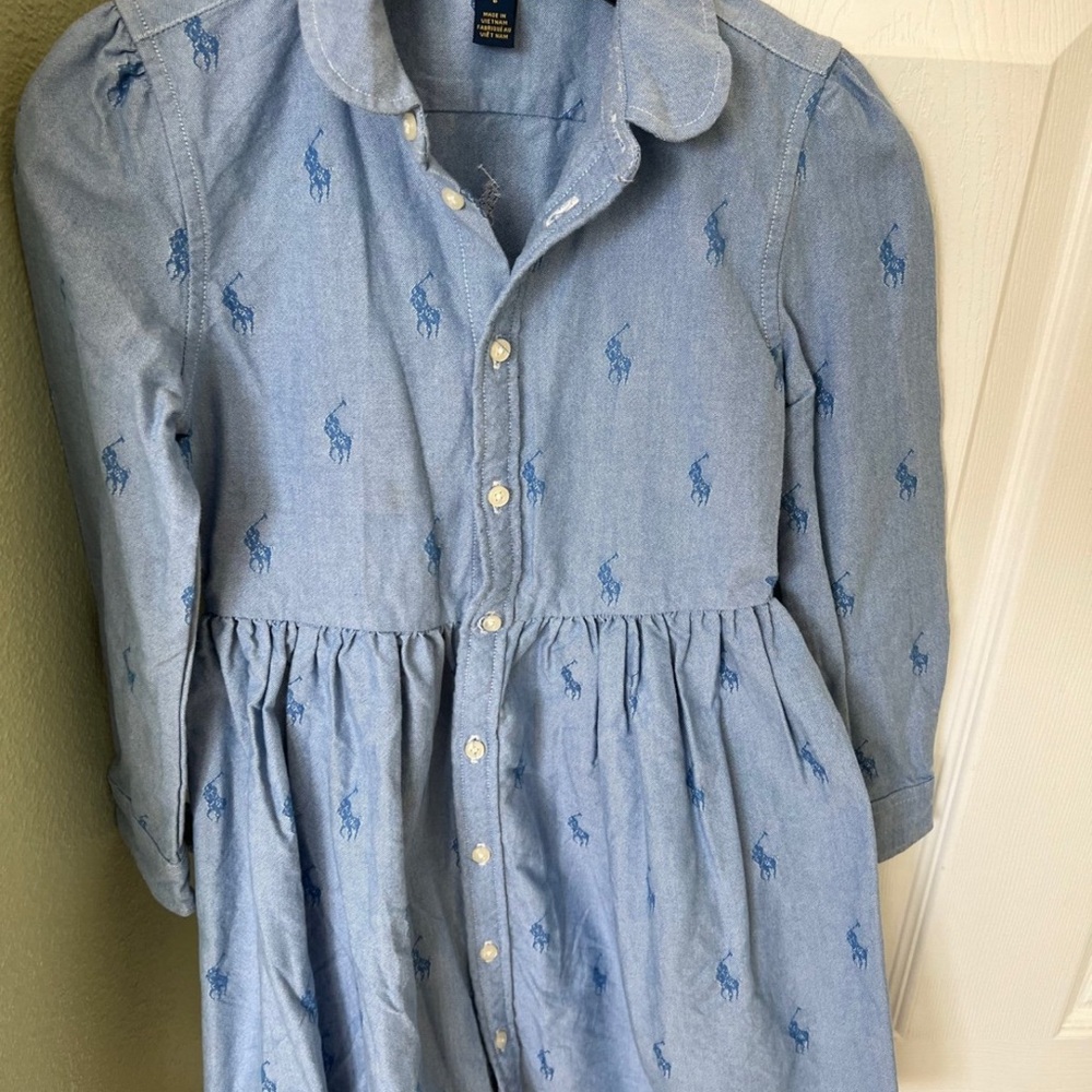 Ralph Lauren Light Blue Kids Dress